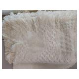 White Cotton Bathroom Rug Set