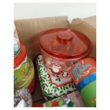 Assorted Decorative Holiday Tins