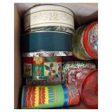 Assorted Decorative Holiday Tins