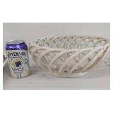 Ceramic and Porcelain Serveware Set with Decorative Basket