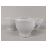 Assorted Teacup Set: White & Ornate Gold-Finish Floral