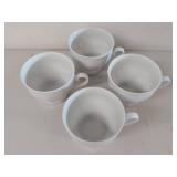 Assorted Teacup Set: White & Ornate Gold-Finish Floral