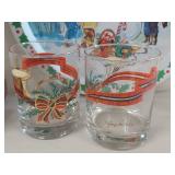 Flurryville Holiday Decor Collection Set Plates Glasses Figurine