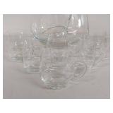 Elegant Glass Punch Bowl Set