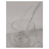 Elegant Glass Punch Bowl Set