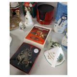 Holiday Decor Set with Snowman Mugs & Ornaments