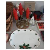 Holiday Decor Set with Snowman Mugs & Ornaments
