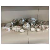 Noritake Azalea Floral China Tea Set - Vintage Collection