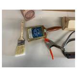 Versatile Hardware Tool Lot with Craftsman Clamp Set, Brushes, Assorted Items