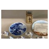 Collectible Plates, Ceramic Napkin Rings, Yixing Style Vase