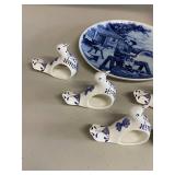 Collectible Plates, Ceramic Napkin Rings, Yixing Style Vase