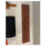 Vintage Tools and Collectibles: Lighthouse Flash Magnifier, Slide Rule, Hand Warmer