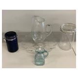 Glass and Ceramic Kitchen Set - Pitchers and Storage Jars