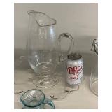 Glass and Ceramic Kitchen Set - Pitchers and Storage Jars