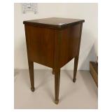 Vintage 3-Drawer Wooden Cabinet with Rustic Charm