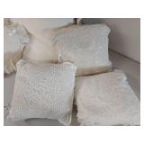 Elegant Lace Crochet Home Decor Pillow Collection