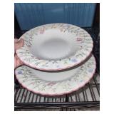 Antique Floral Pattern China Set - 24 Pieces