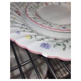 Antique Floral Pattern China Set - 24 Pieces