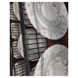 Antique Floral Pattern China Set - 24 Pieces
