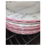 Antique Floral Pattern China Set - 24 Pieces