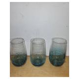 Decorative Nautical-Themed Collection with Pewter Candle Holders and Glassware