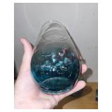 Decorative Nautical-Themed Collection with Pewter Candle Holders and Glassware