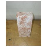 Unique Tapered Marble Sculpture and Ceramic Mug Set