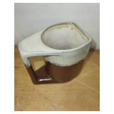 Unique Tapered Marble Sculpture and Ceramic Mug Set