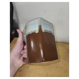 Unique Tapered Marble Sculpture and Ceramic Mug Set