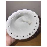 Set of 3 Collectible Vintage Items: Cottage Teapot, Delft Bell, and Knight Tea Infuser