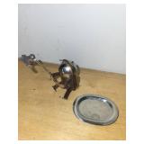 Set of 3 Collectible Vintage Items: Cottage Teapot, Delft Bell, and Knight Tea Infuser