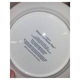 Friends and Family Plate with Set of 4 Collectible Teddy Bears