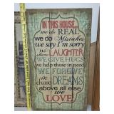 Set of 3 Decorative Wall Art Pieces - Inspirational and Vintage Prints