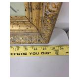 Vintage Portrait Oil Painting in Ornate Gold Frame by Zimela A.