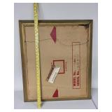 Vintage Portrait Oil Painting in Ornate Gold Frame by Zimela A.