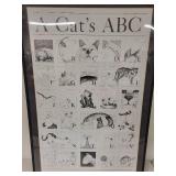 Set of 2 Framed Art Pieces: Urban Ruins Photography and Cat