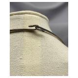 Sterling Silver Necklace with Red Carved Stone Pendant