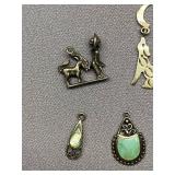 Sterling Silver Pendant Lot, Various Designs, Gemstones