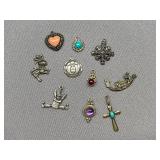 Assorted Vintage-Style Sterling Silver Charms Lot