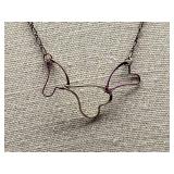 Unique Sterling Silver Animal Shape Necklace