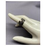 Sterling Silver Floral Pattern Vintage Ring