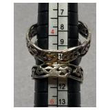 Sterling Silver Celtic Knot Design Rings 925