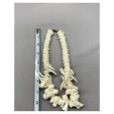Vintage White Shell Necklace Natural Beach Jewelry Unique