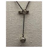 Sterling Silver Necklace with Intricate Pendant