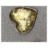 Vintage Sterling Silver Heart Earrings