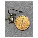 Sterling Silver Turtle Earrings