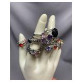 Vibrant Gemstone Fashion Rings Collection