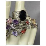 Vibrant Gemstone Fashion Rings Collection