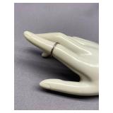 Sterling Silver Hammered Ring .925