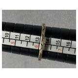 Sterling Silver Hammered Ring .925